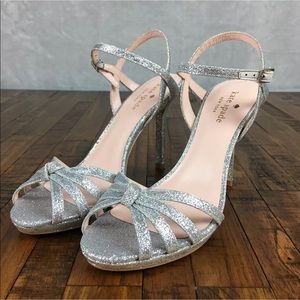 NEW Kate Spade Florence Glitter Heels Sandals